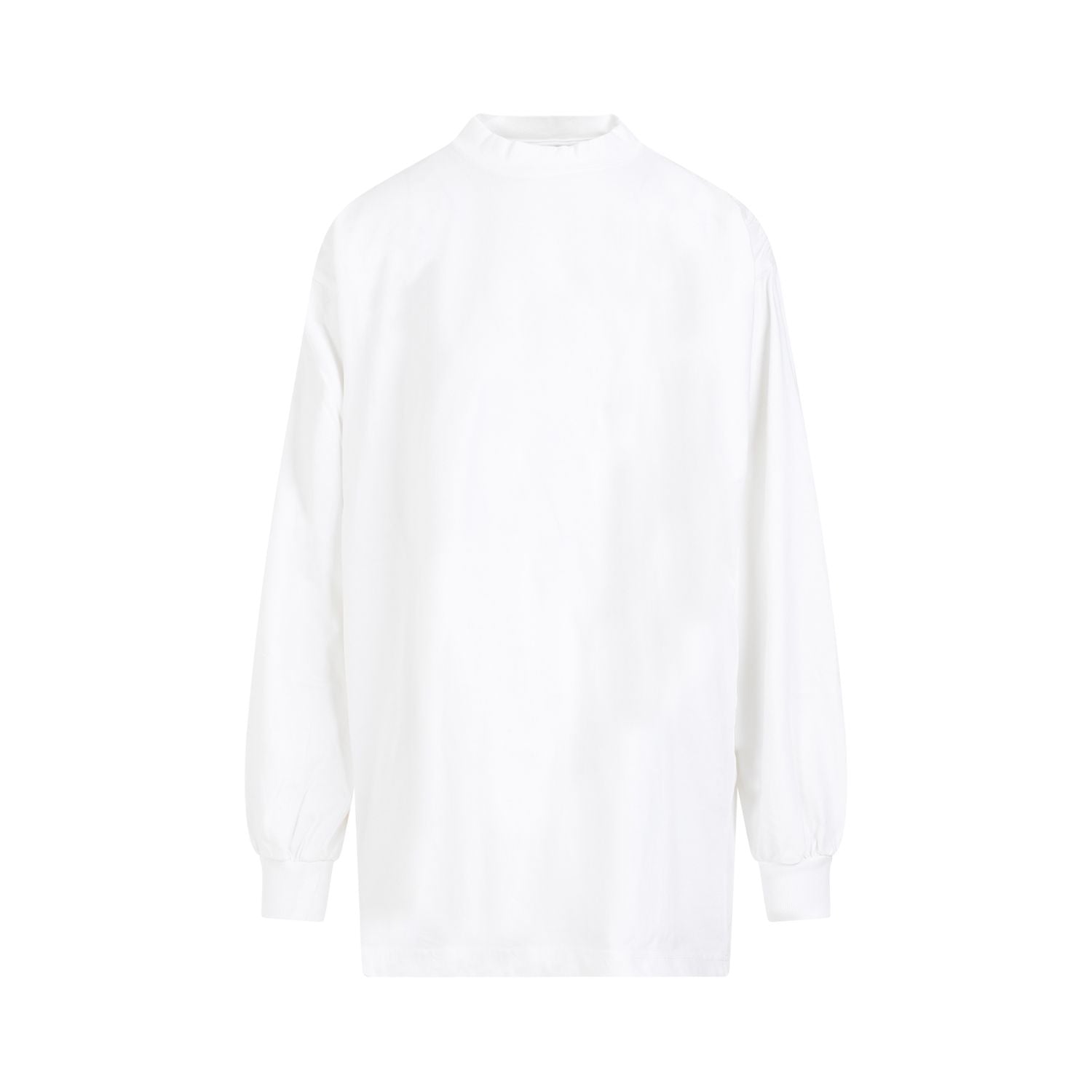 Shop Balenciaga Stylish White Stretched Cotton T-shirt For Women
