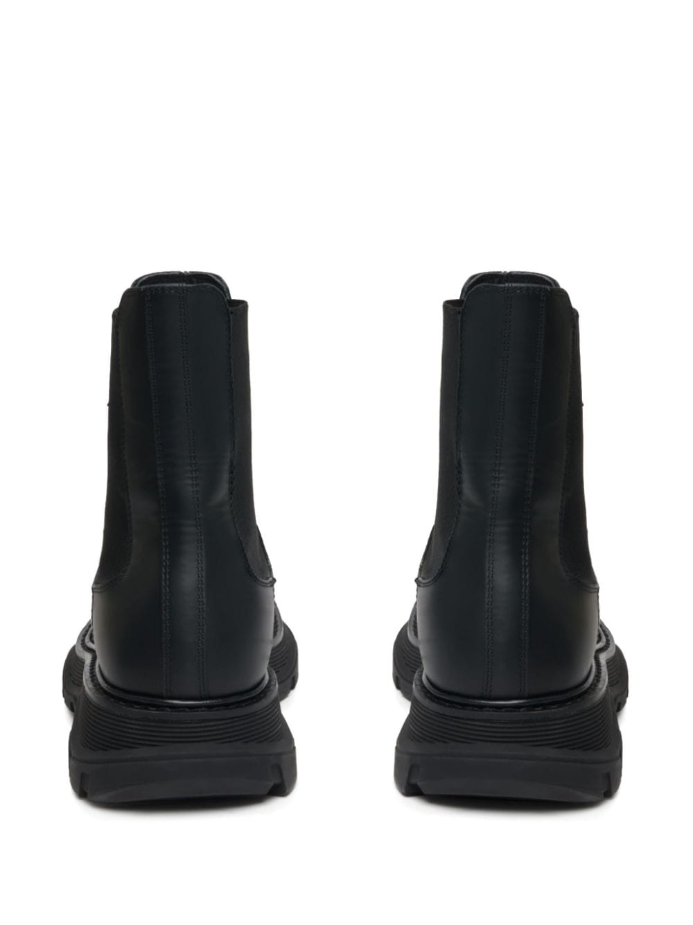 Shop Alexander Mcqueen [ss24] Wander Leather Chelsea Boots In Black