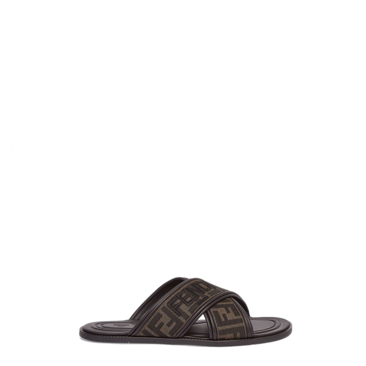 Shop Fendi Stylish Designer Brown Sandals For Men