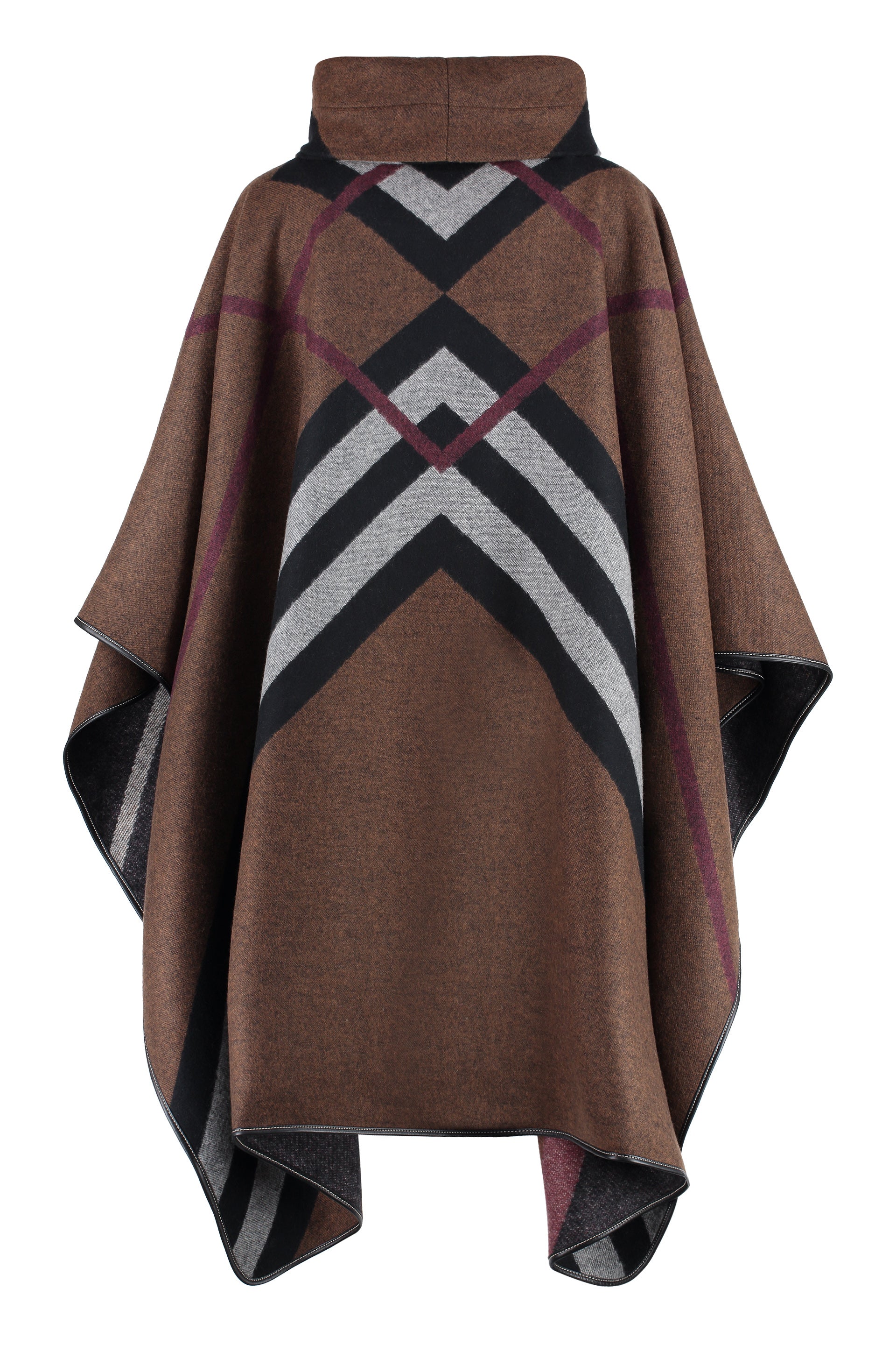 Shop Burberry Multicolor Cashmere Cape-jacket For Women