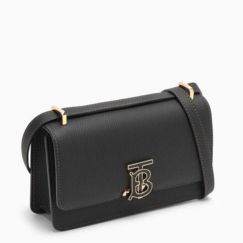 Shop Burberry Black Leather Crossbody Bag For Women