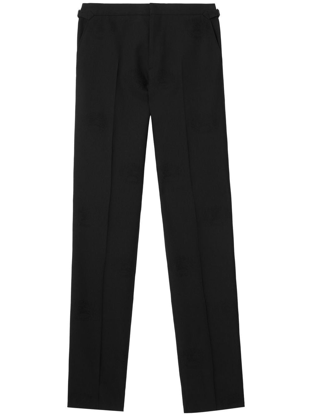 Burberry Men's Black Jacquard Tuxedo Trousers