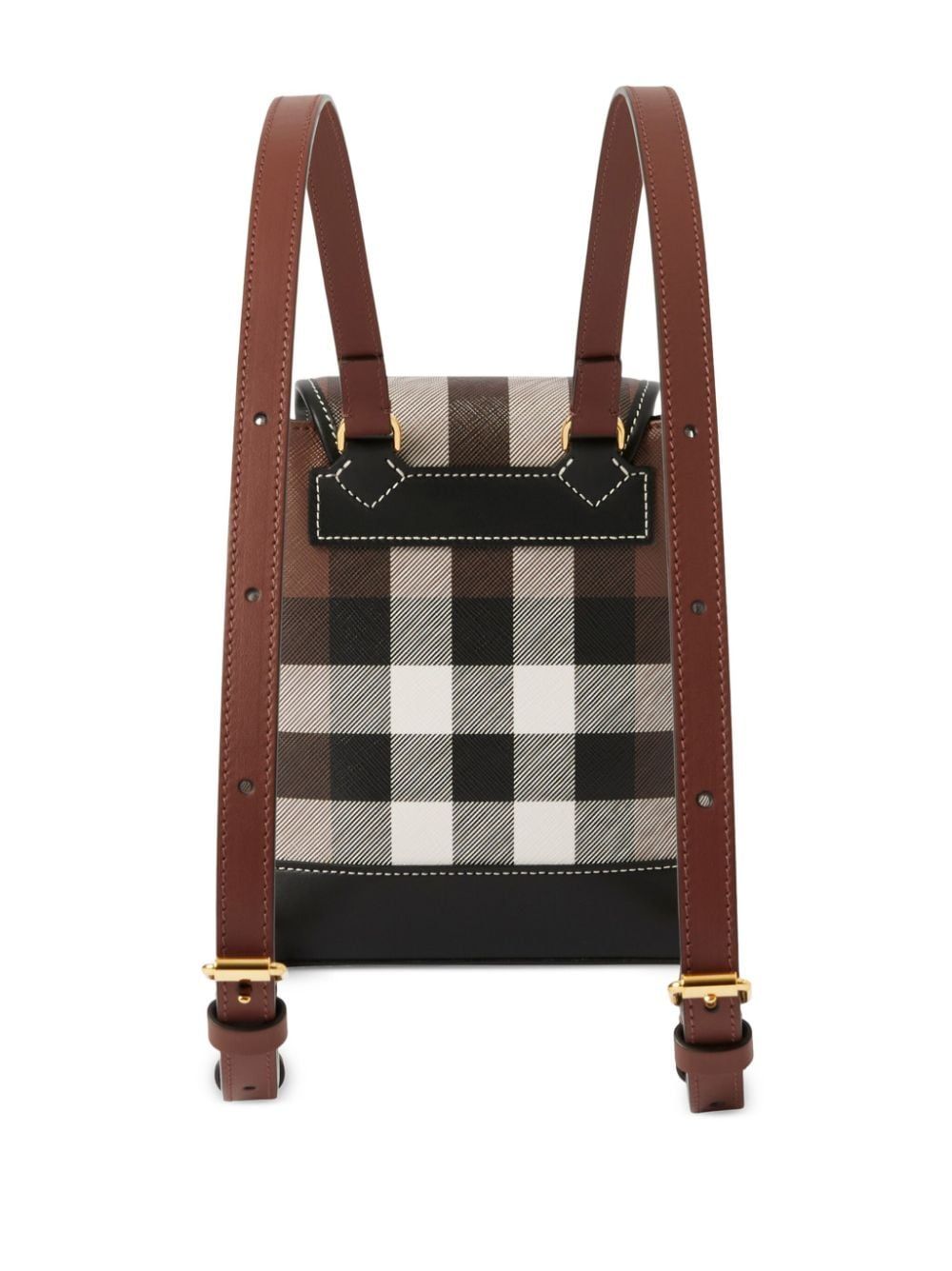 Shop Burberry Brown Coated Canvas Fashion Backpack For Women