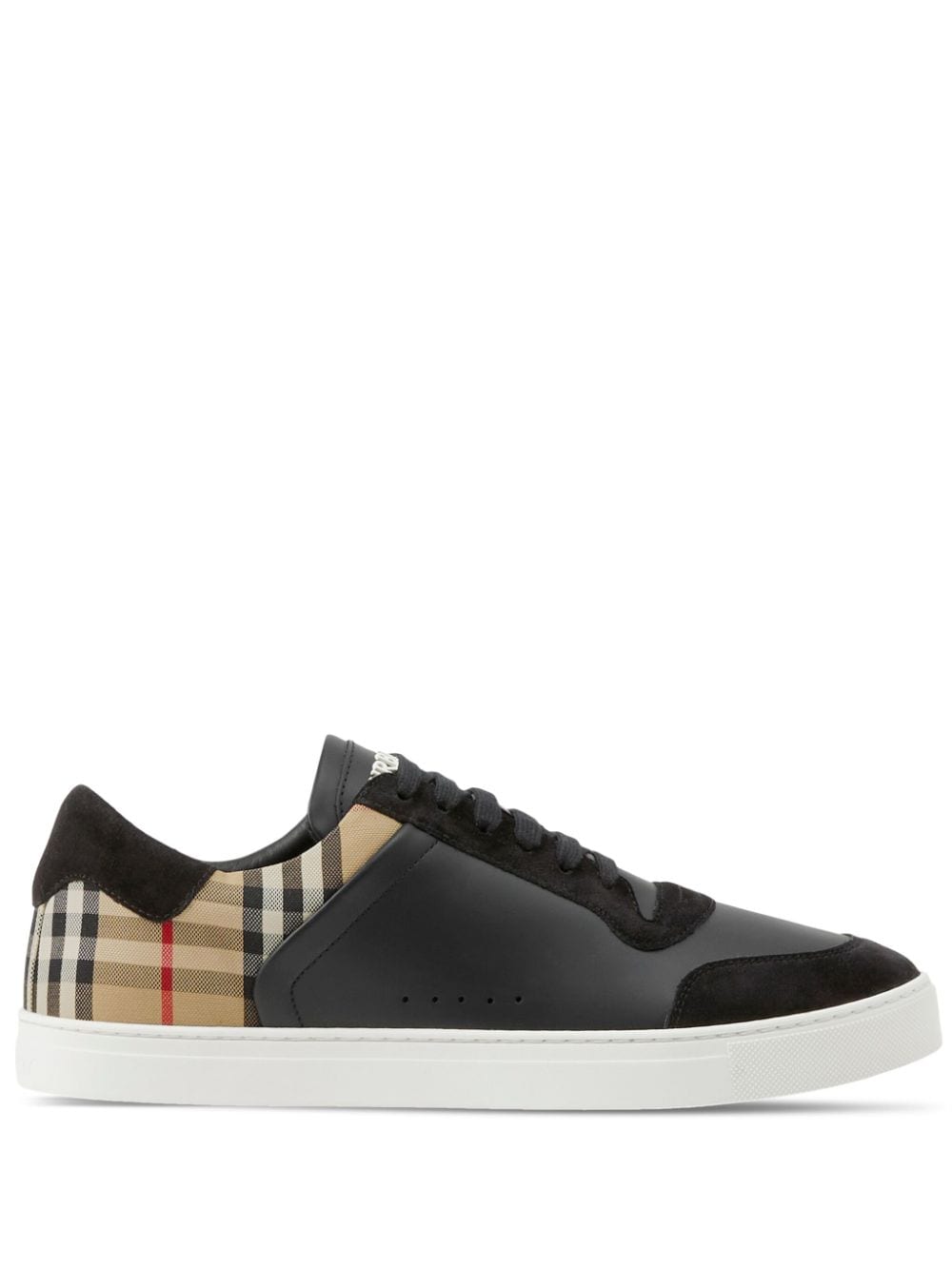 Shop Burberry Vintage Check-print Sneaker For Men From Ss24 Collection In Black