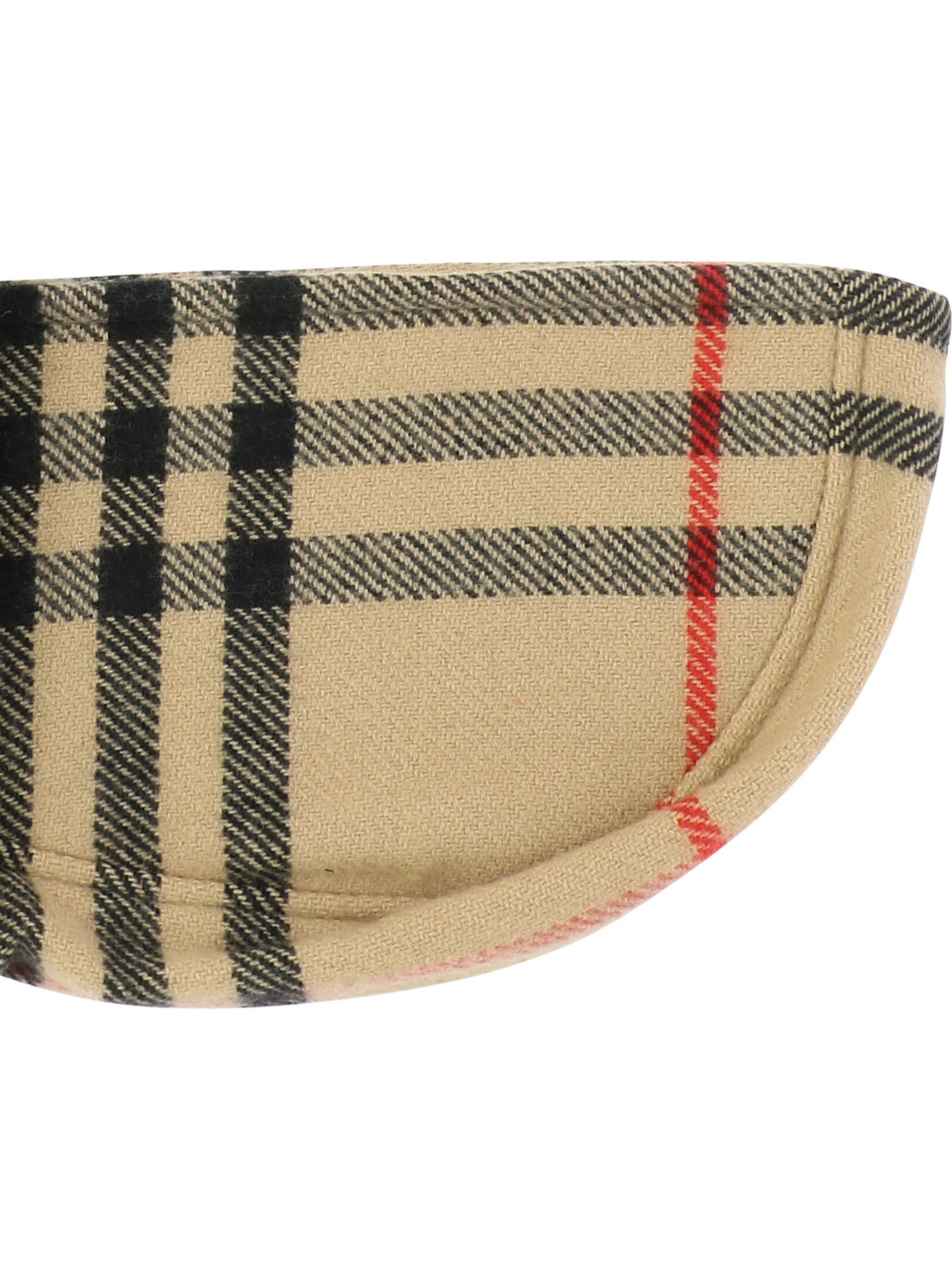 Shop Burberry Luxurious Wool Cashmere Hooded Scarf For Men In Beige