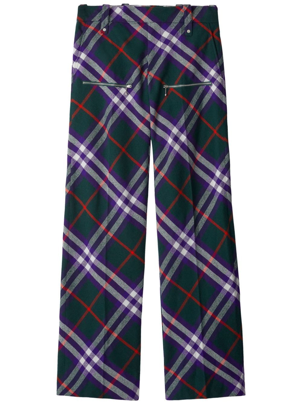 Shop Burberry Multicolor Men's Vine Pants For Fw23 In Green