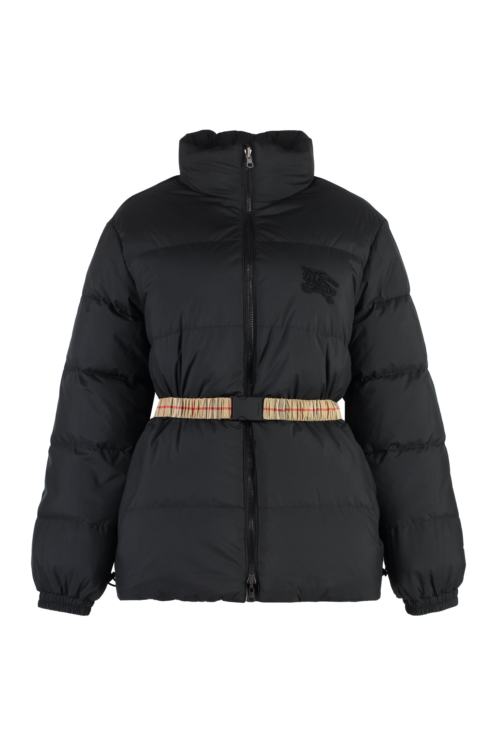 Shop Burberry Reversible Hooded Down Jacket For Women In Black
