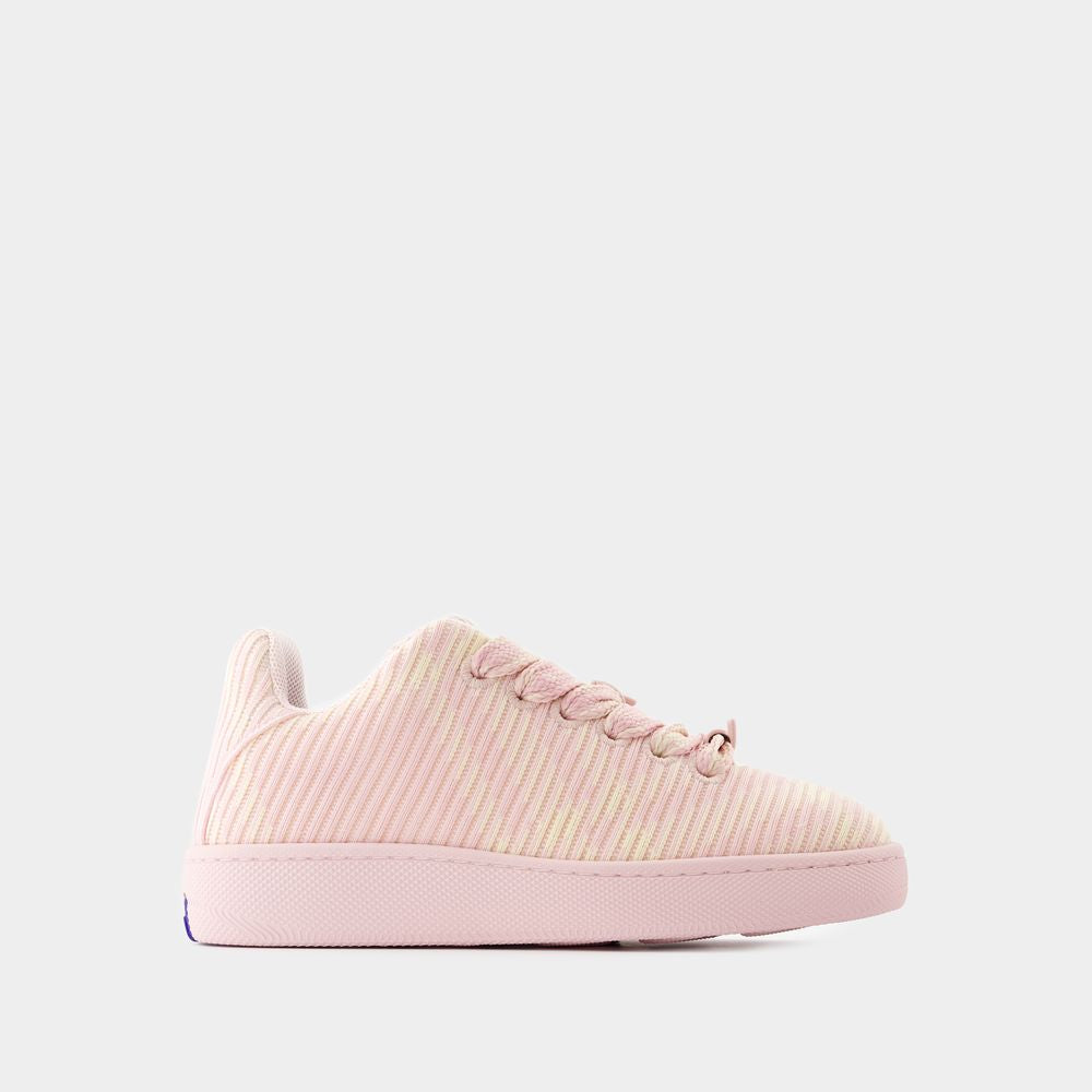 Burberry Lf Box Knit Sneaker In Pink