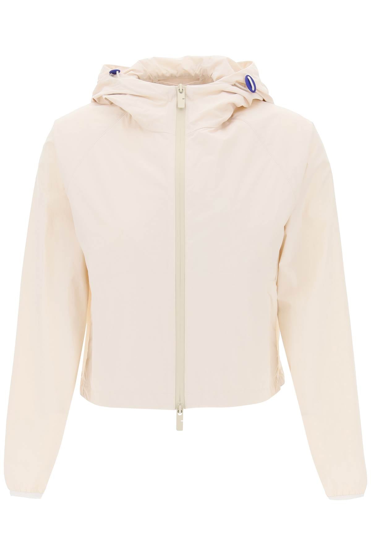 Shop Burberry Grey Cropped Windbreaker Jacket For Women