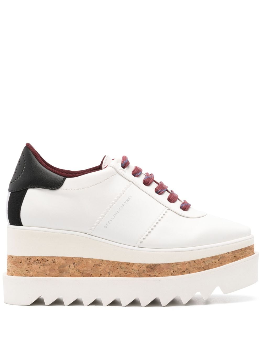 Shop Stella Mccartney Eco Chic Wedge Sneakers In White