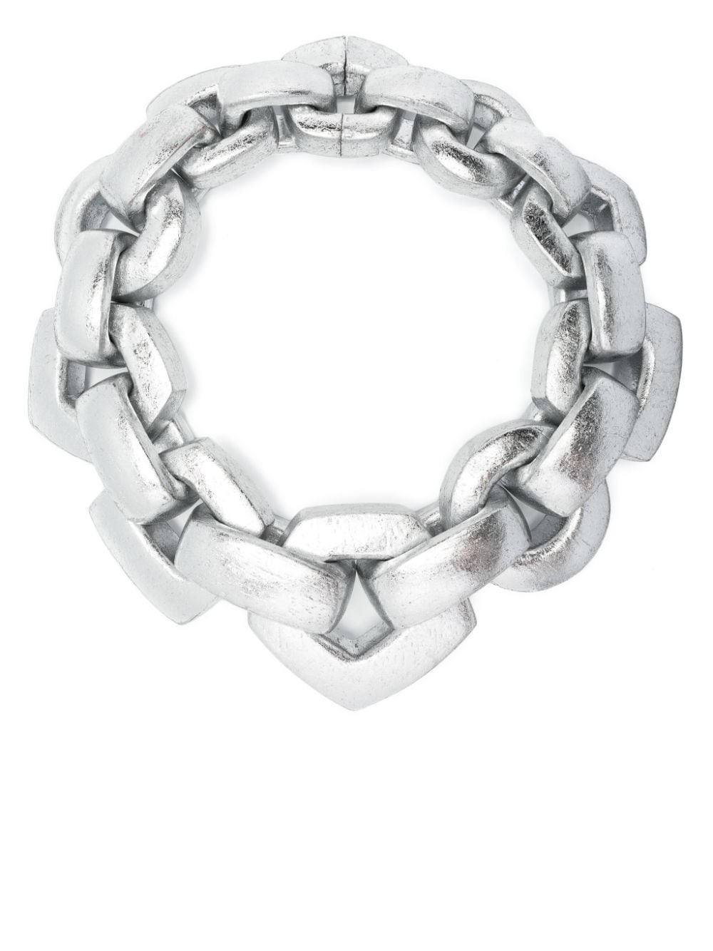 Monies Silver Oversize Chain-link Necklace For Women In Gray