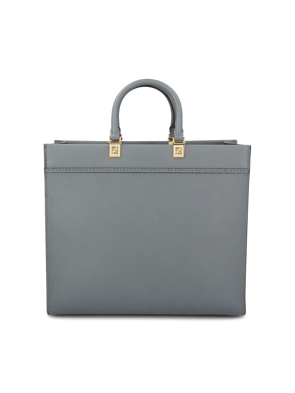 Shop Fendi Sunshine Medium Handbag In Grey