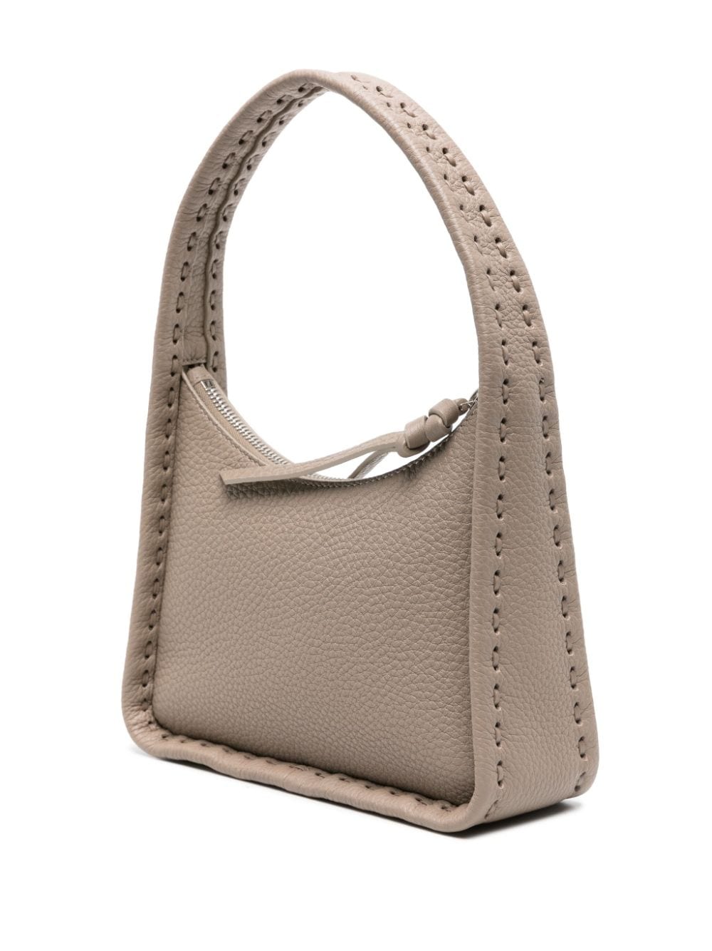 Shop Fendi Taupe Mini Bag With 60% Pa 40% Pu Interior For Women In Cordpallad