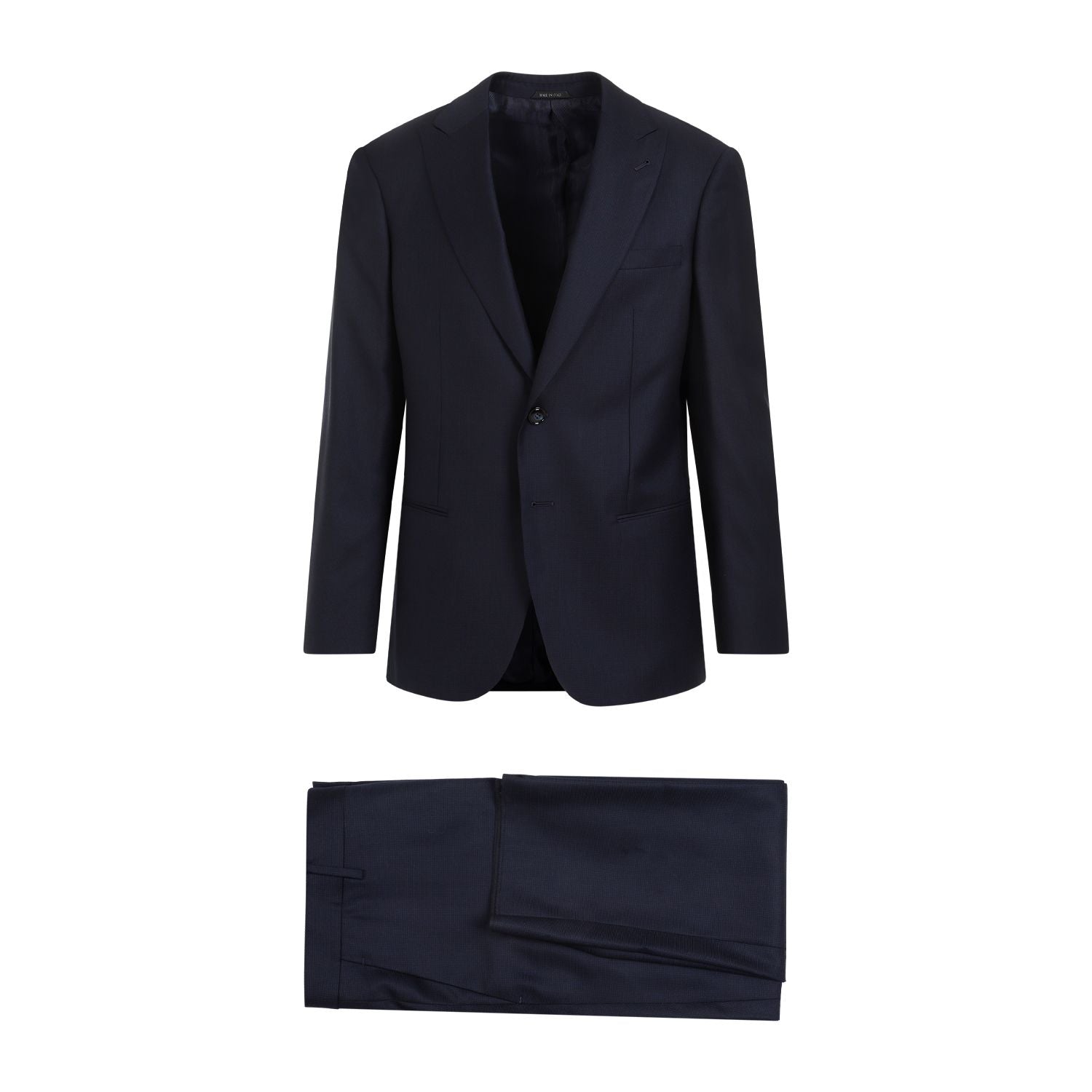Shop Giorgio Armani Blue Wool Suit For Men