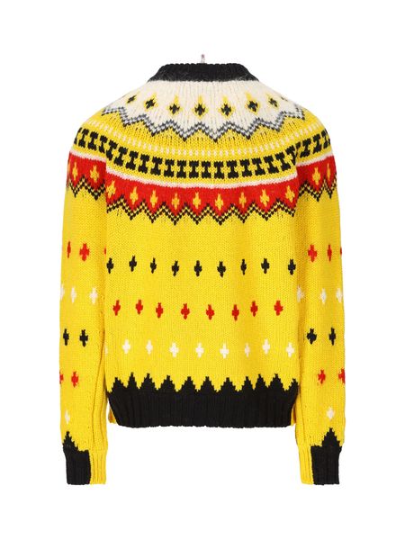 Shop Moncler Timeless Sophistication: Jacquard Knit Jumper For Men In Multicolor