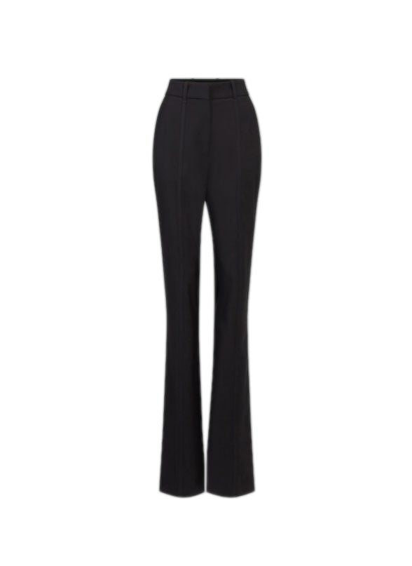 Shop Alaïa Women's Black Flared Pants For Fw23