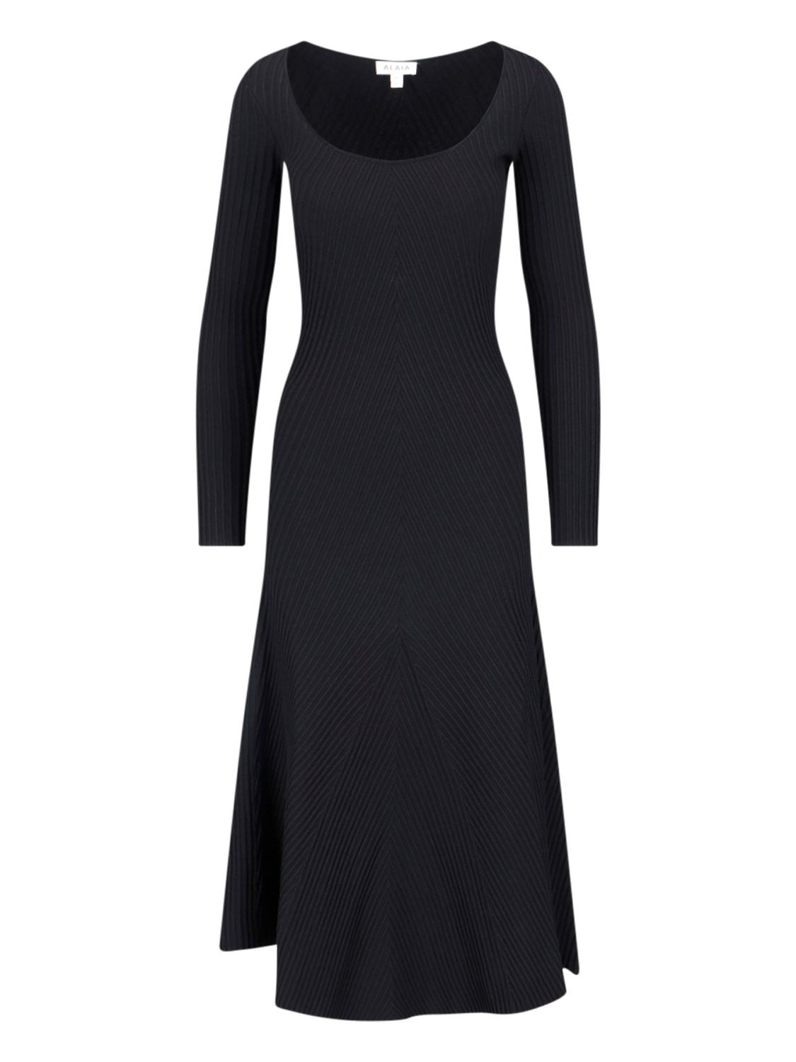 Shop Alaïa Stunning Black Midi Dress