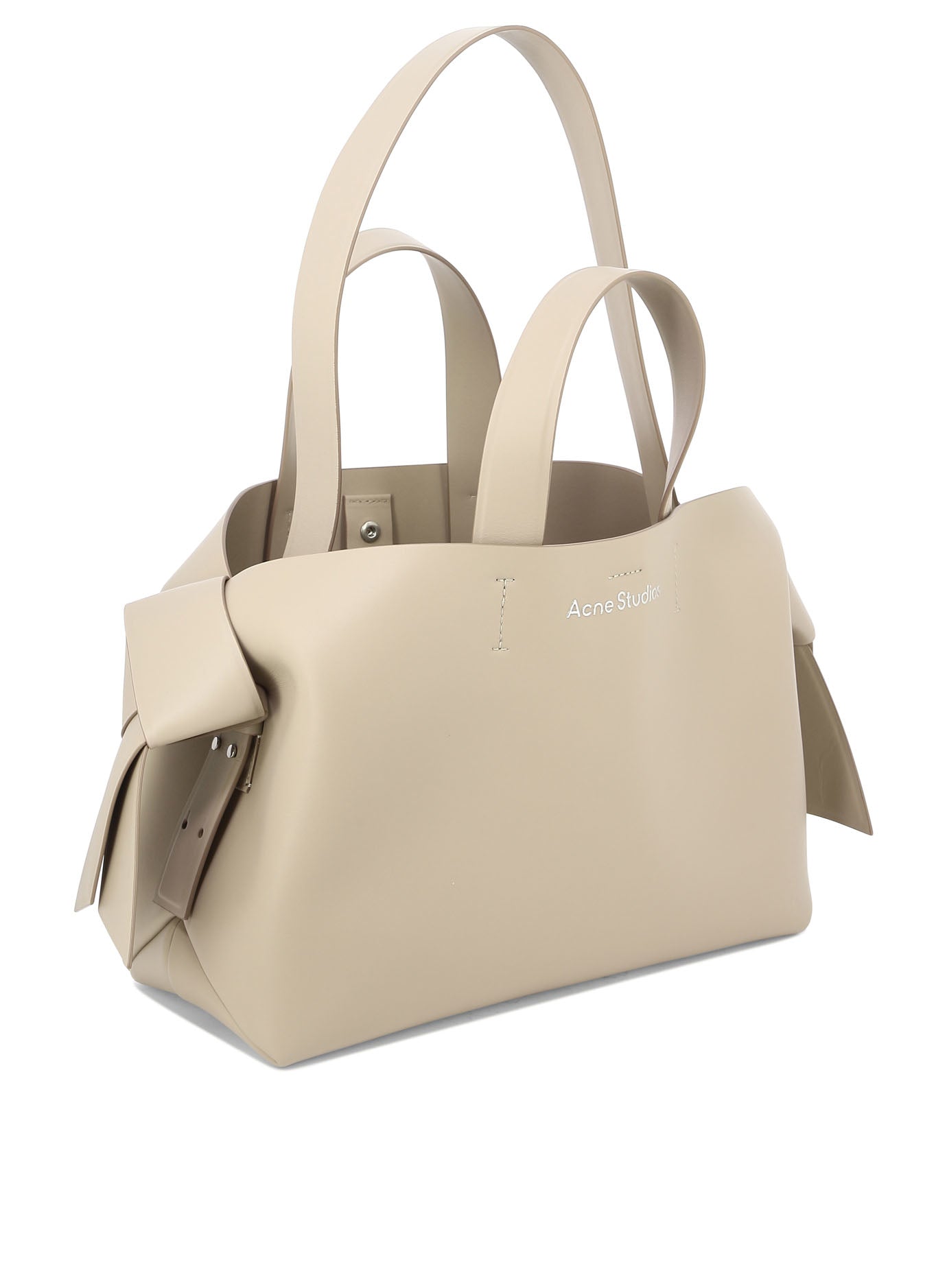 Shop Acne Studios Beige Musubi Handbag For Women