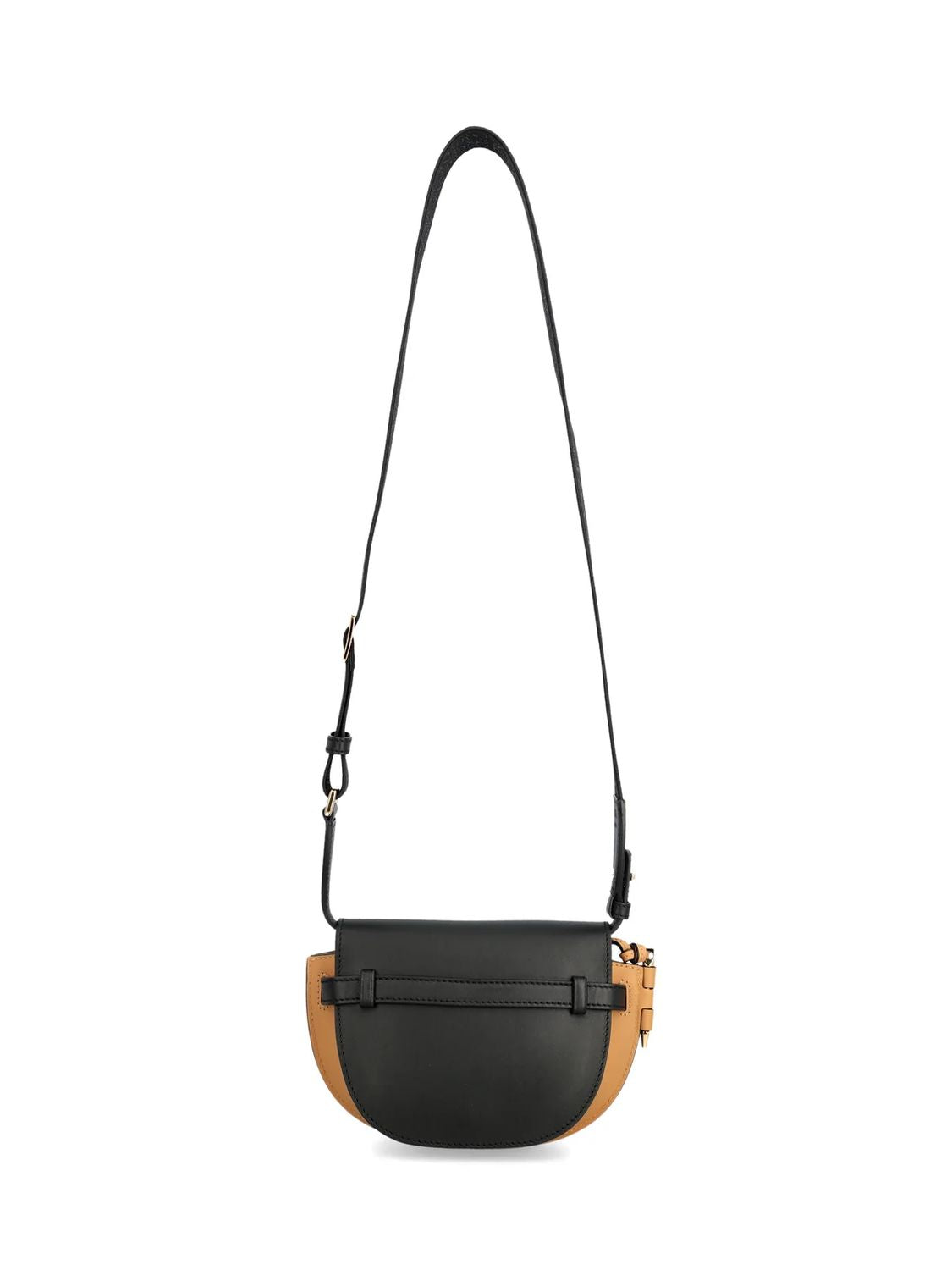 Shop Loewe Bicoleur Mini Gate Dual Handbag For Women In Black