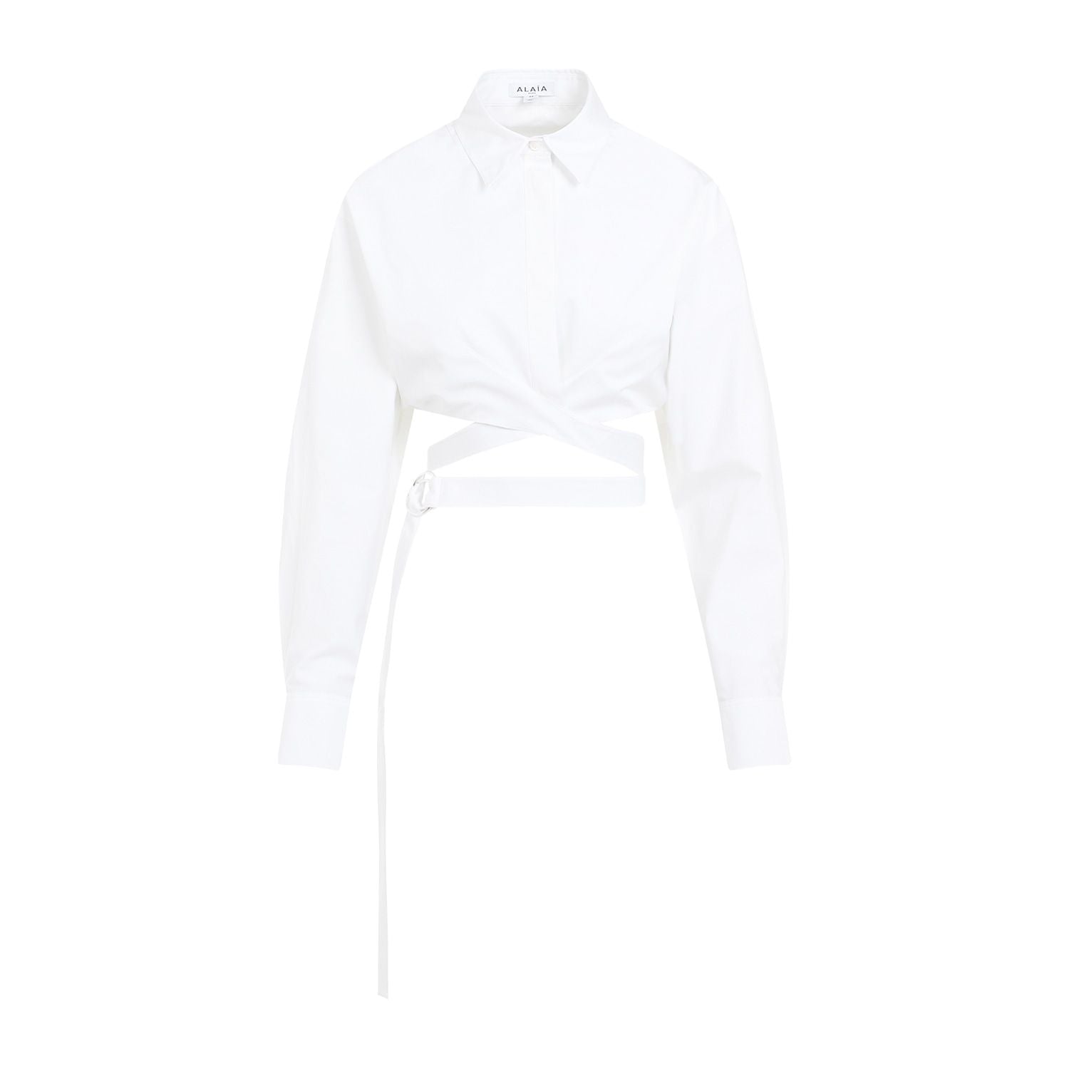 Alaïa Crossed Shirt In White