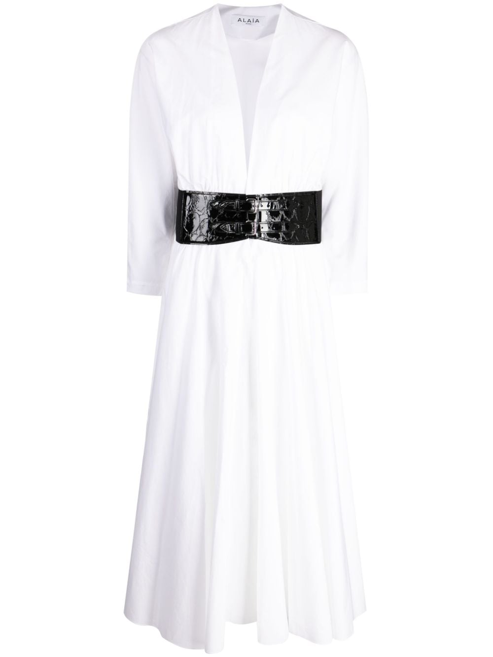 Alaïa Striking Blanc Belted Vest For Women In White
