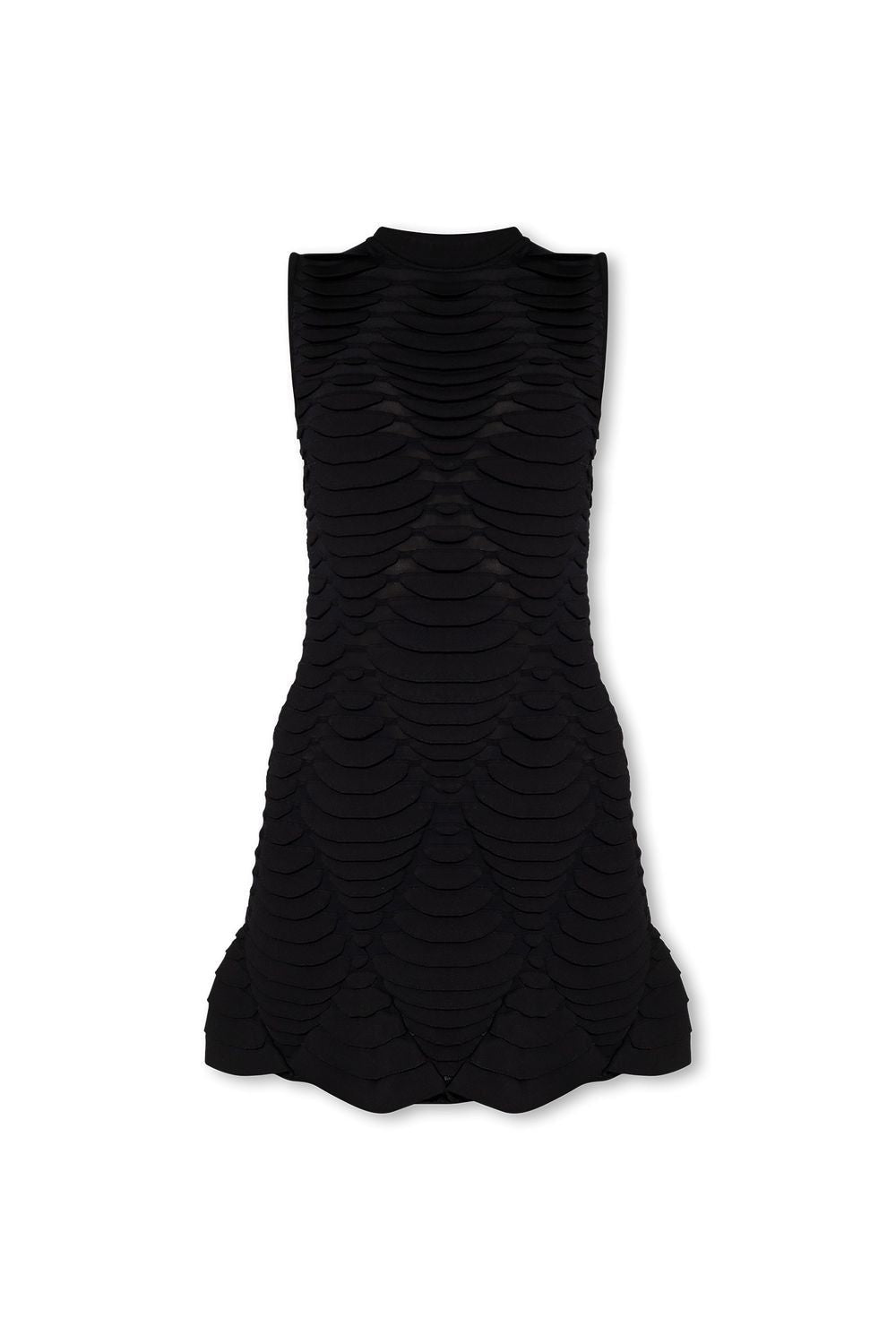Alaïa Black Python Knit Short Dress For Women