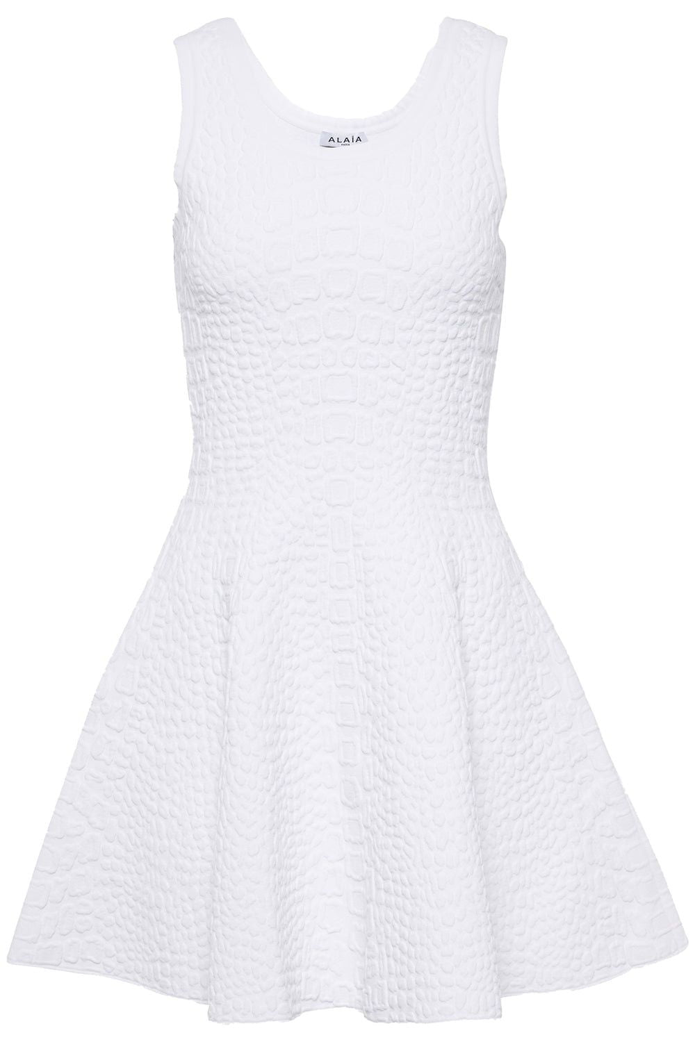 Alaïa Effortlessly Chic White Crocodile Effect Vest For Women