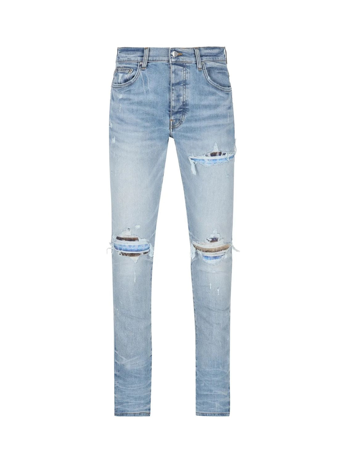 Shop Amiri Men's Perfcindig Mohair Mx1 Jeans For Ss24