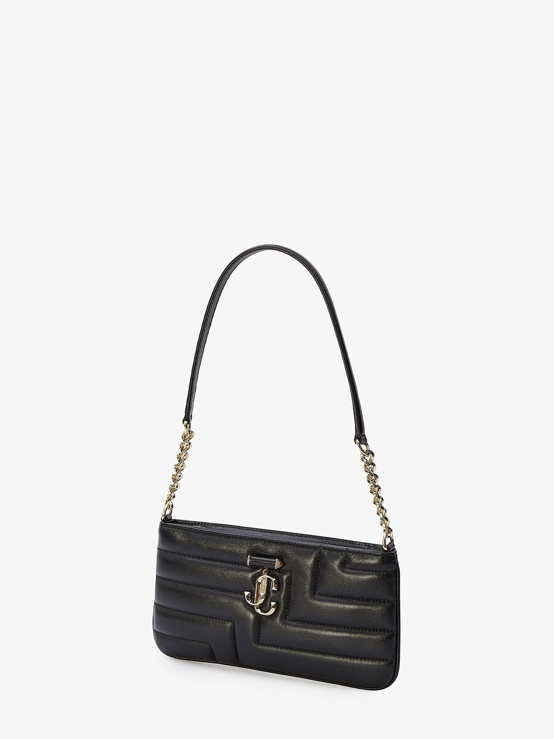 Shop Jimmy Choo Chic And Elegant Quilted Shoulder Bag For Women In Black