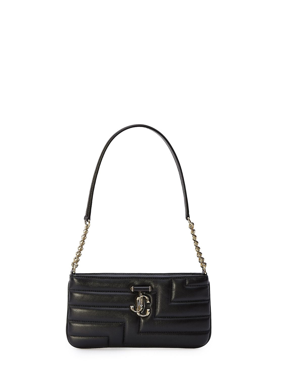 Jimmy Choo Chic And Elegant Quilted Shoulder Bag For Women In Black