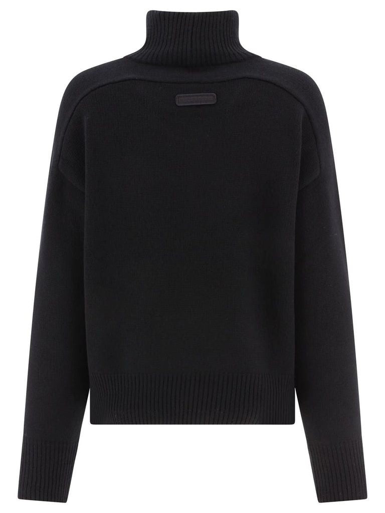Shop Canada Goose Cozy And Chic: Luxurious Black Turtleneck Sweater For Women