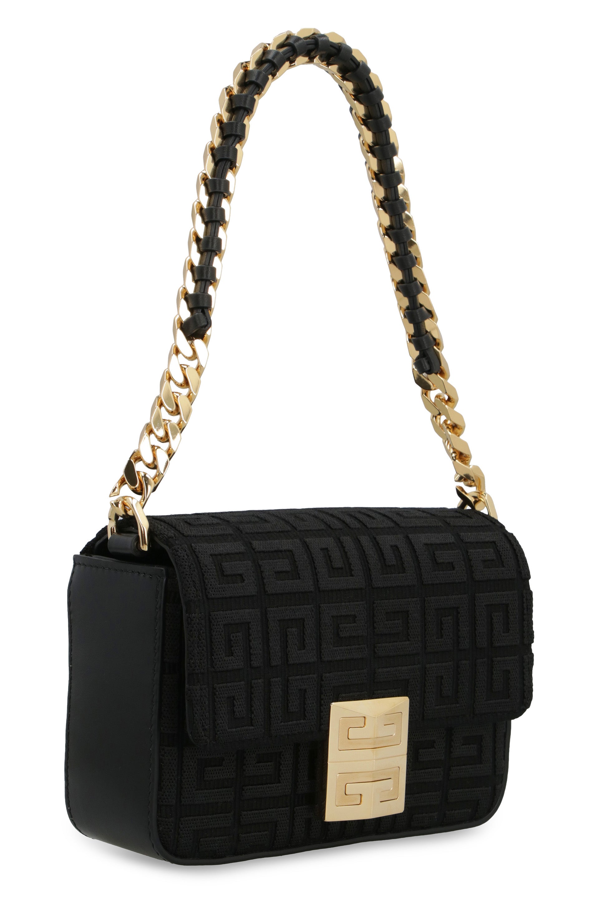 Shop Givenchy 4g Handbag Small Black With Embroidered | Shoulder Bag For Women