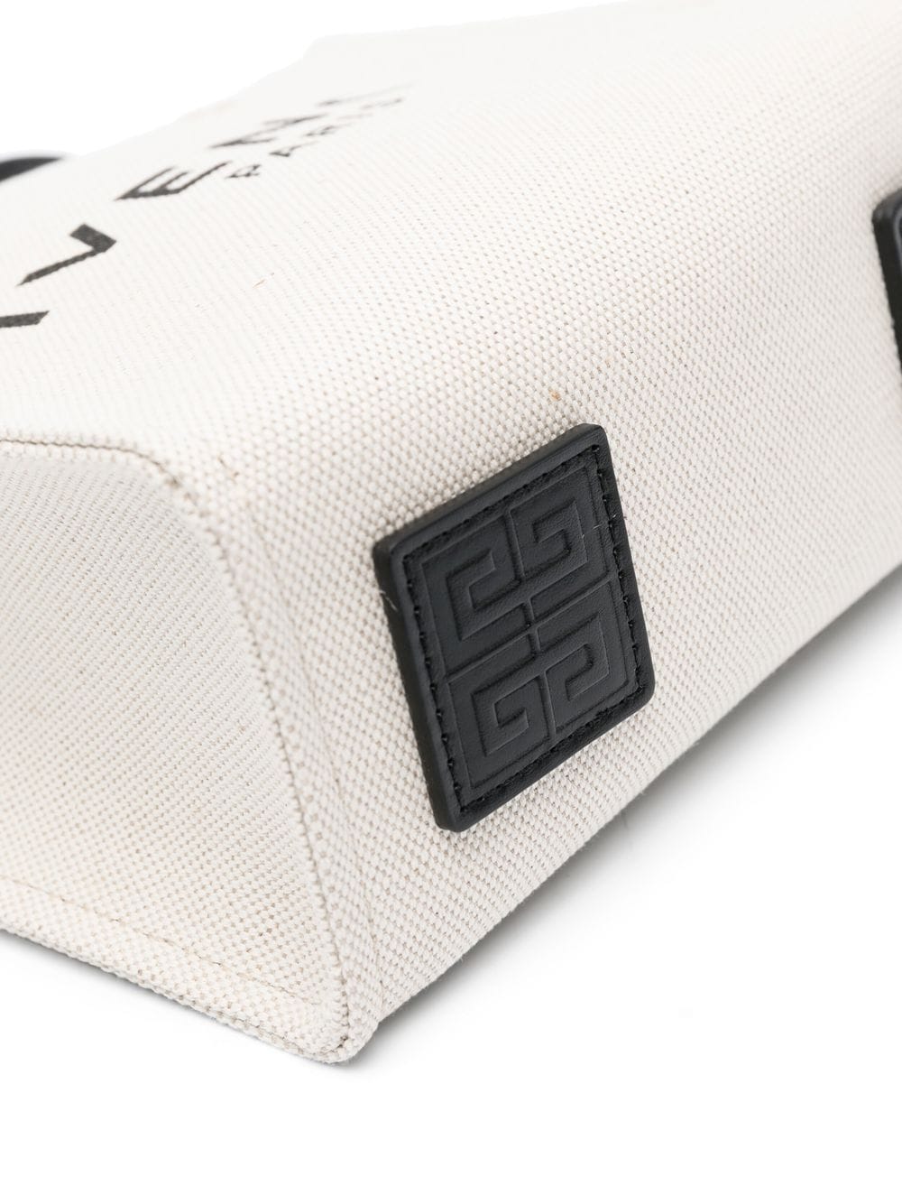 Shop Givenchy G-tote Handbag Canvas Mini Tote Handbag Handbag In Tan