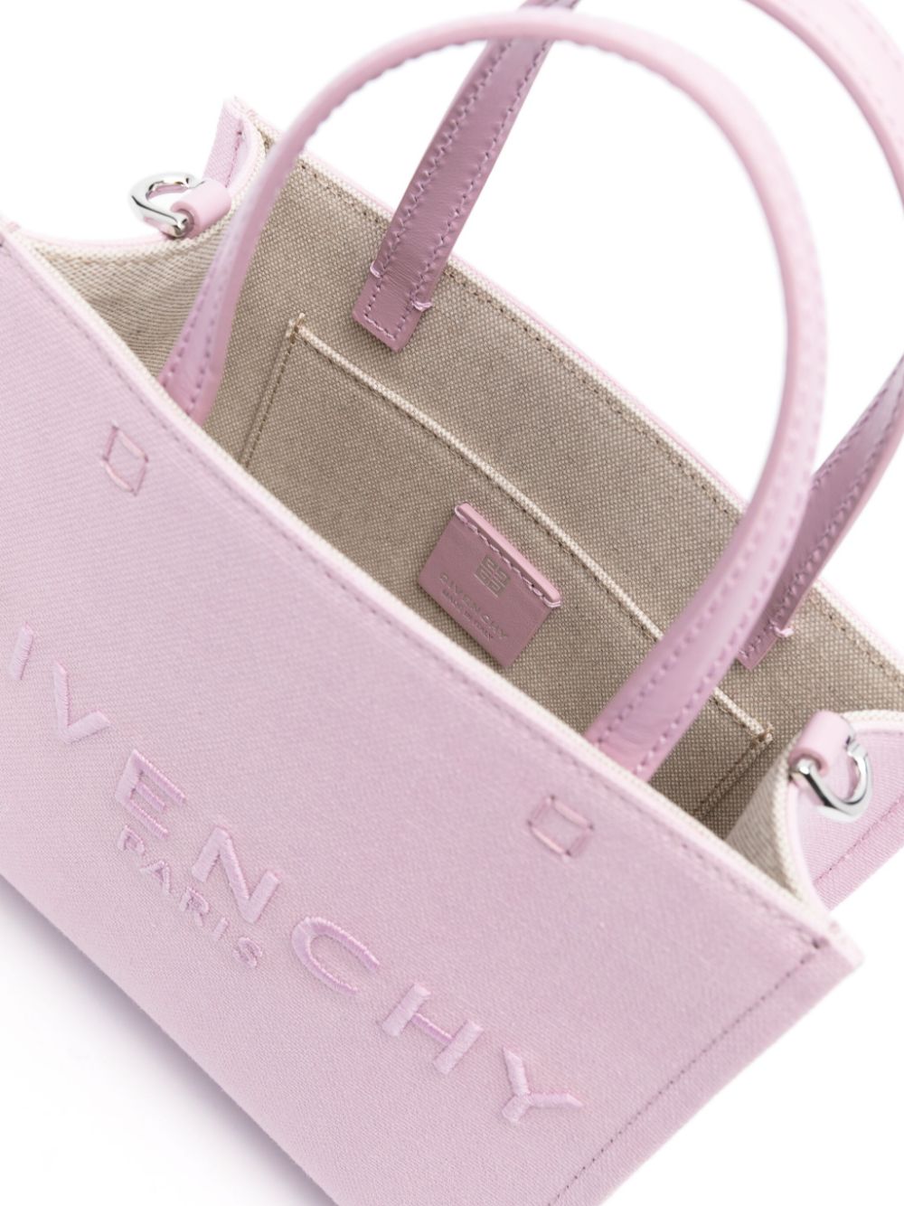 Shop Givenchy G-tote Handbag Mini Cotton Tote Handbag Handbag In Pink