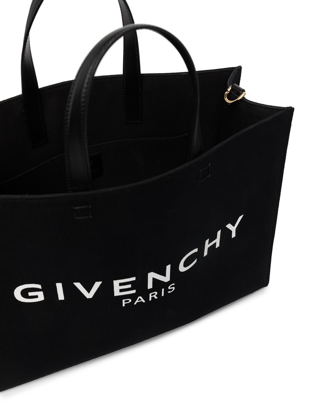 Shop Givenchy G-tote Handbag Medium Canvas Tote Handbag Handbag In Black