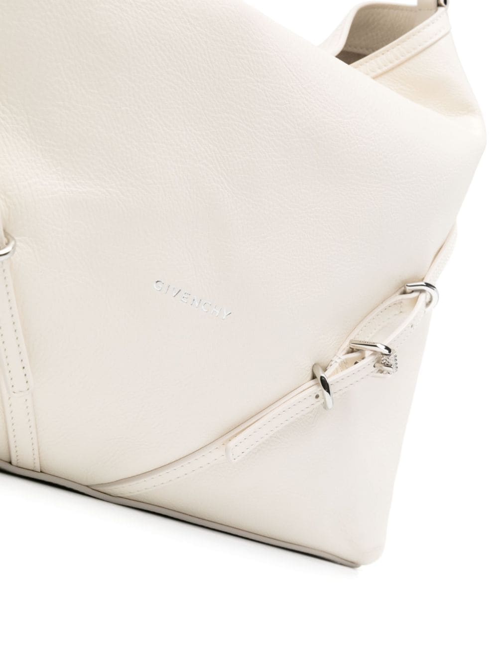 Shop Givenchy Ivory White Leather Shoulder Handbag For Women