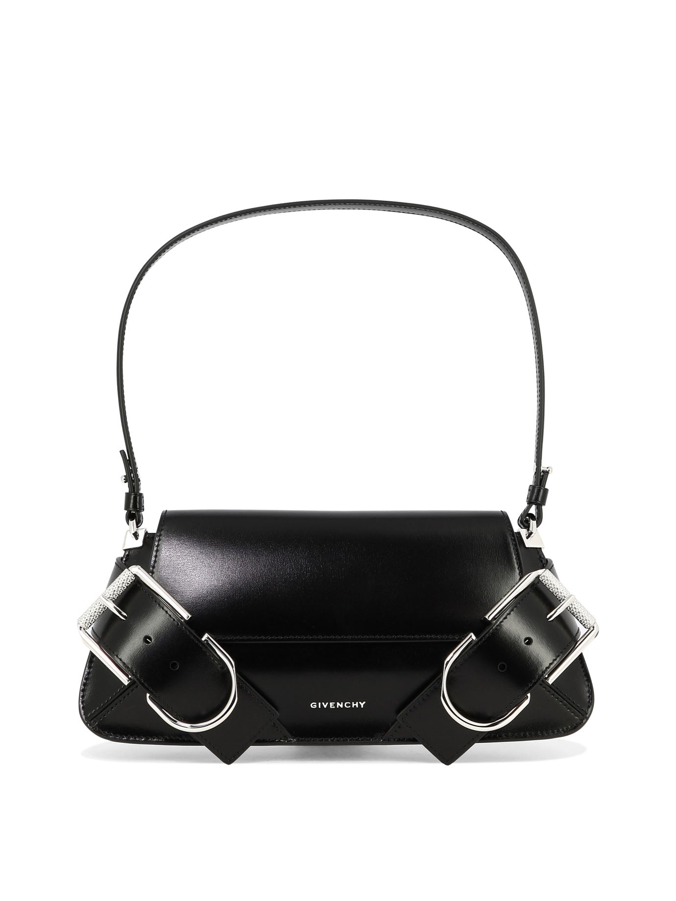 Shop Givenchy "voyou Shoulder Flap" Shoulder Handbag In Black