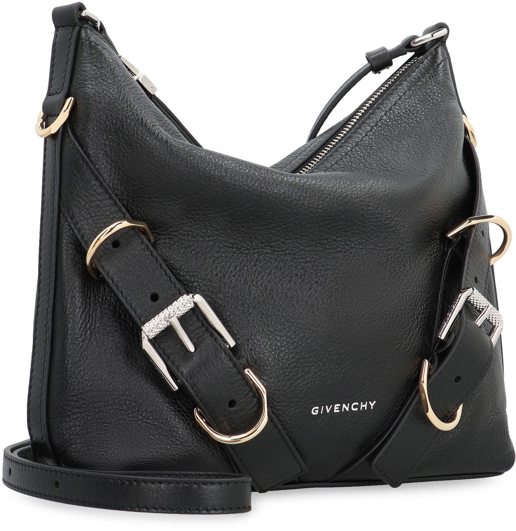Shop Givenchy Black Leather Crossbody Handbag