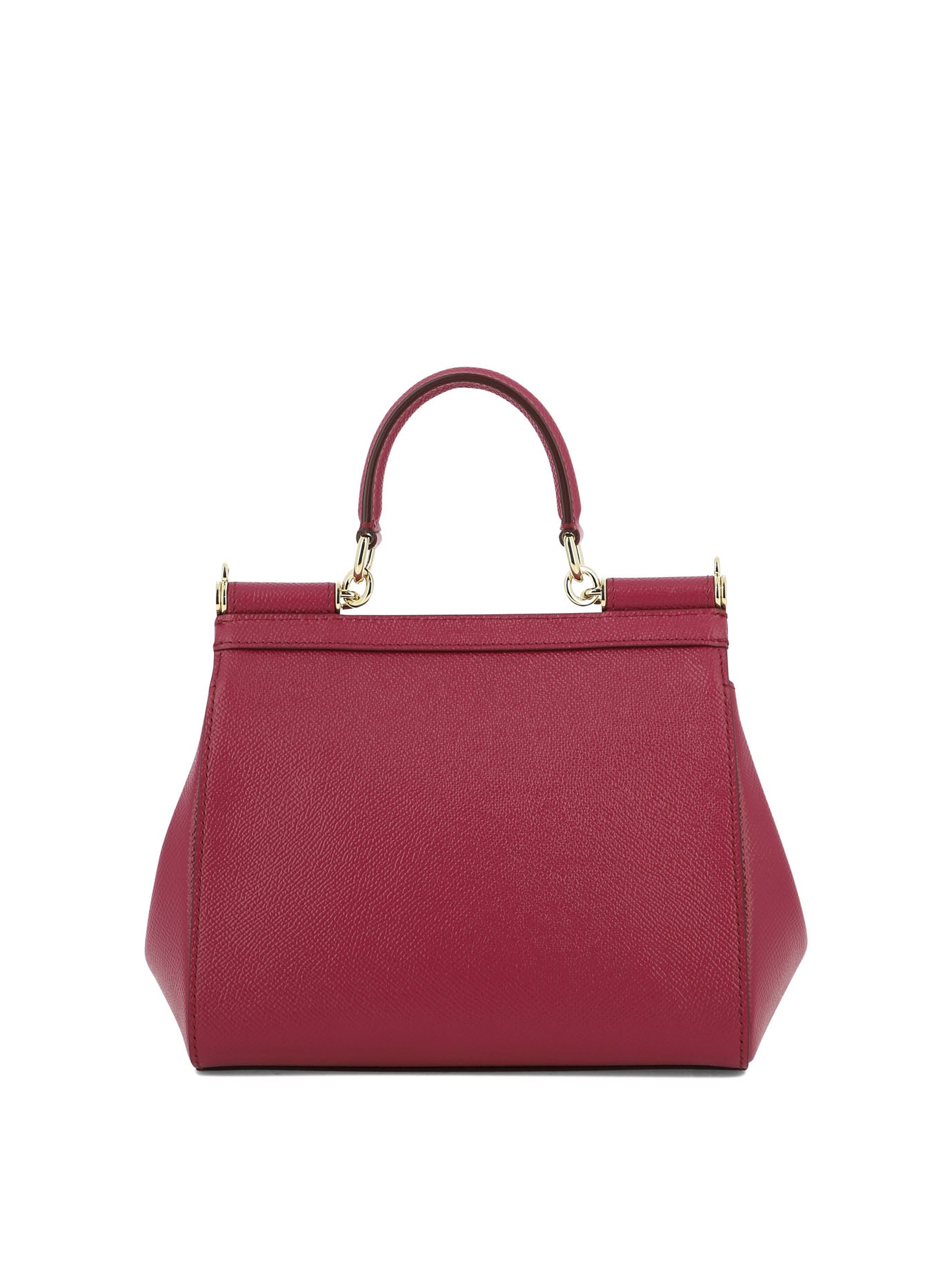 Shop Dolce & Gabbana Fuchsia Small Sicily Handbag For Women