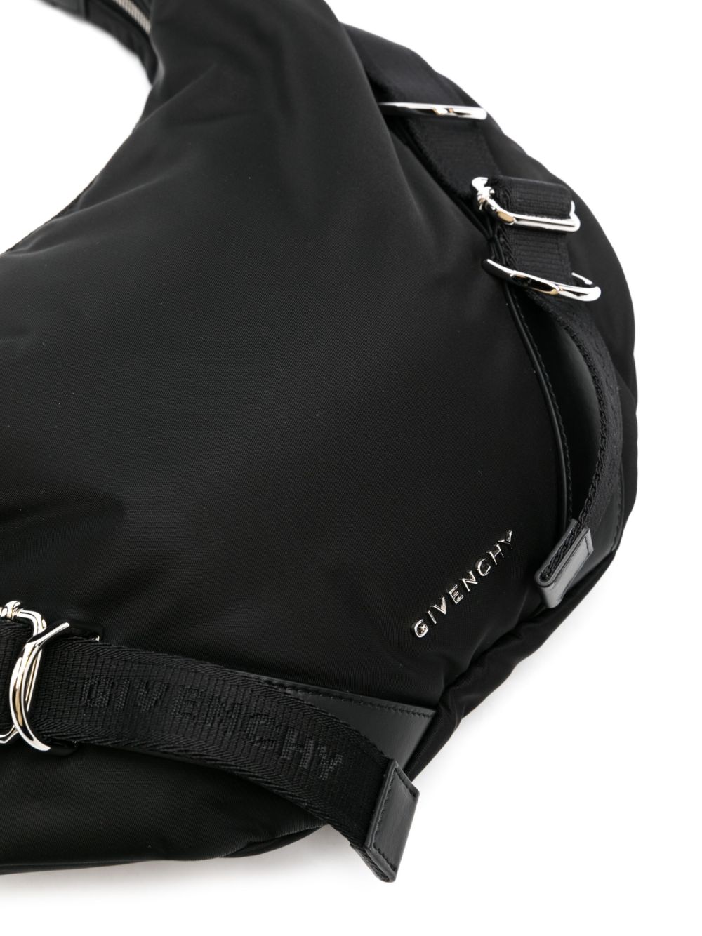 Shop Givenchy Designer Black Nylon Crossbody Handbag For Men