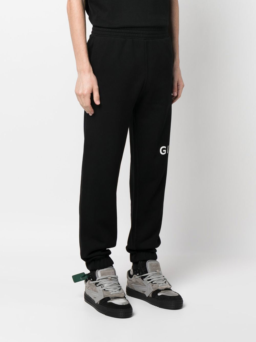 Shop Givenchy Logo Print Sweatpants For Men In Black