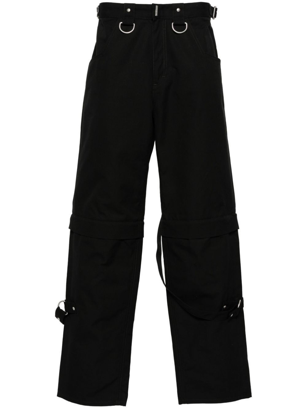 Shop Givenchy Black Cargo Trousers For Men