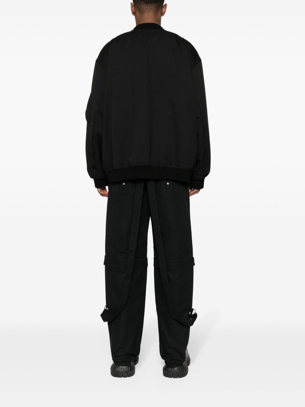 Shop Givenchy Black Cargo Trousers For Men