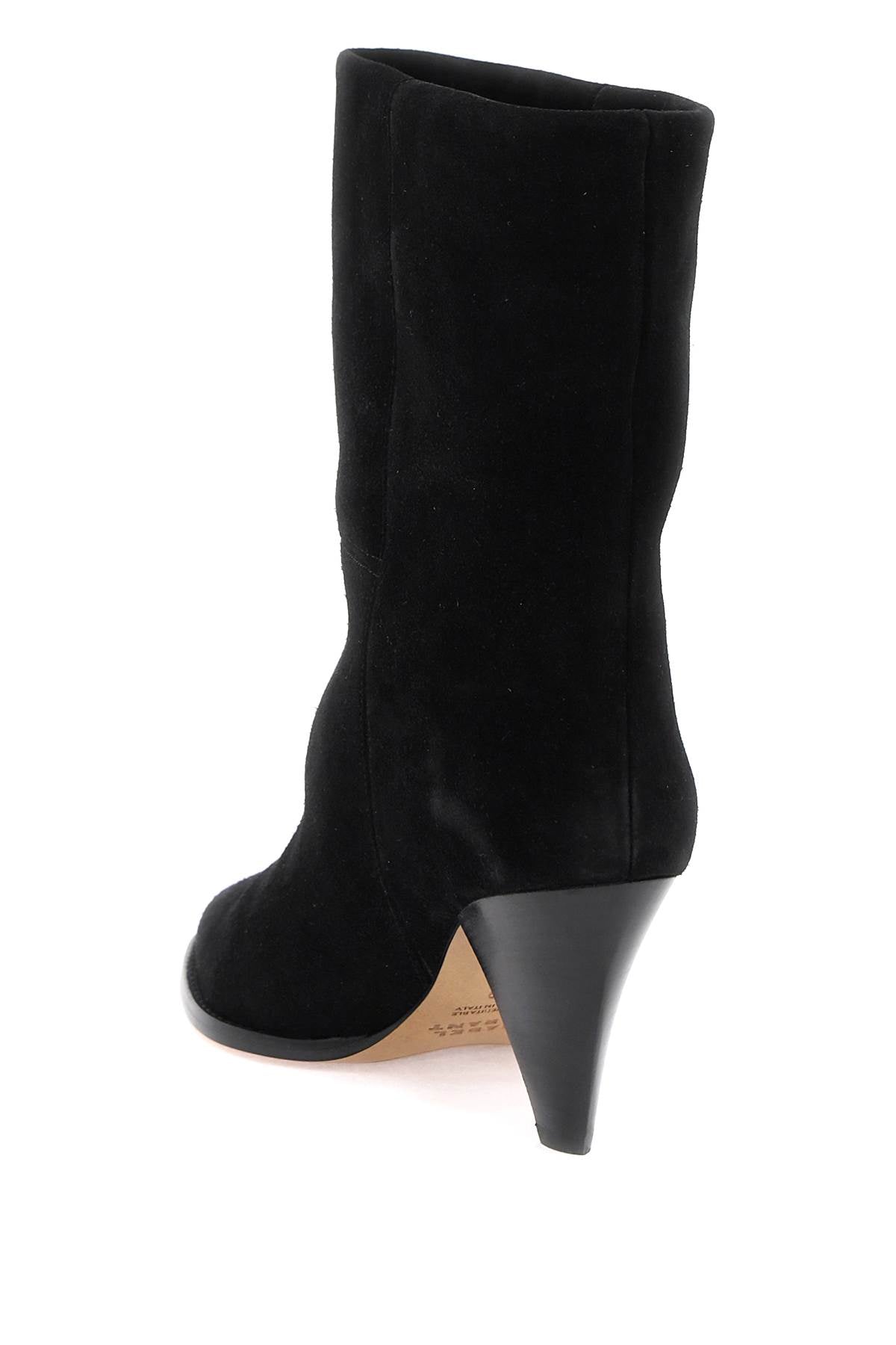 Shop Isabel Marant Black 'rouxa' Ankle Boots For Women By