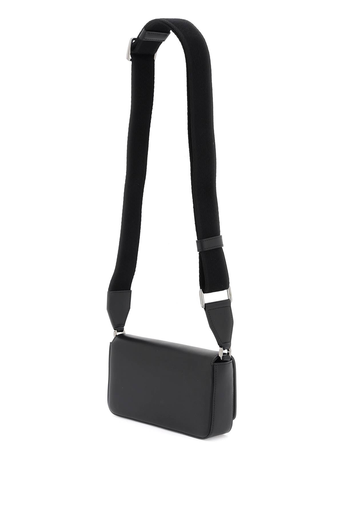 Shop Dolce & Gabbana Black Calfskin Mini Handbag For Men