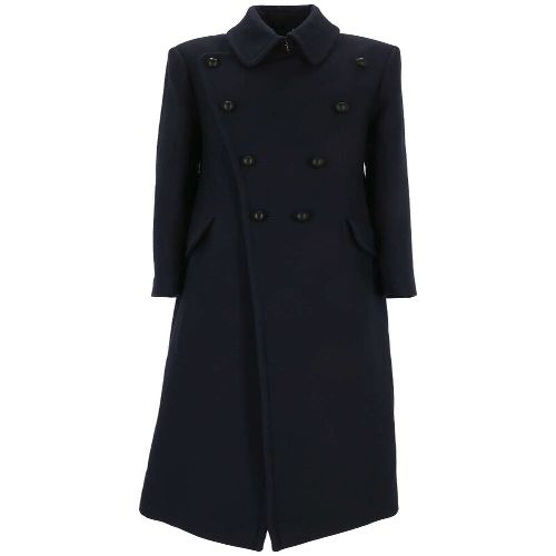 Chloé Anthrablue Wool-silk Blend Women's Jacket For Fw23 In Blue