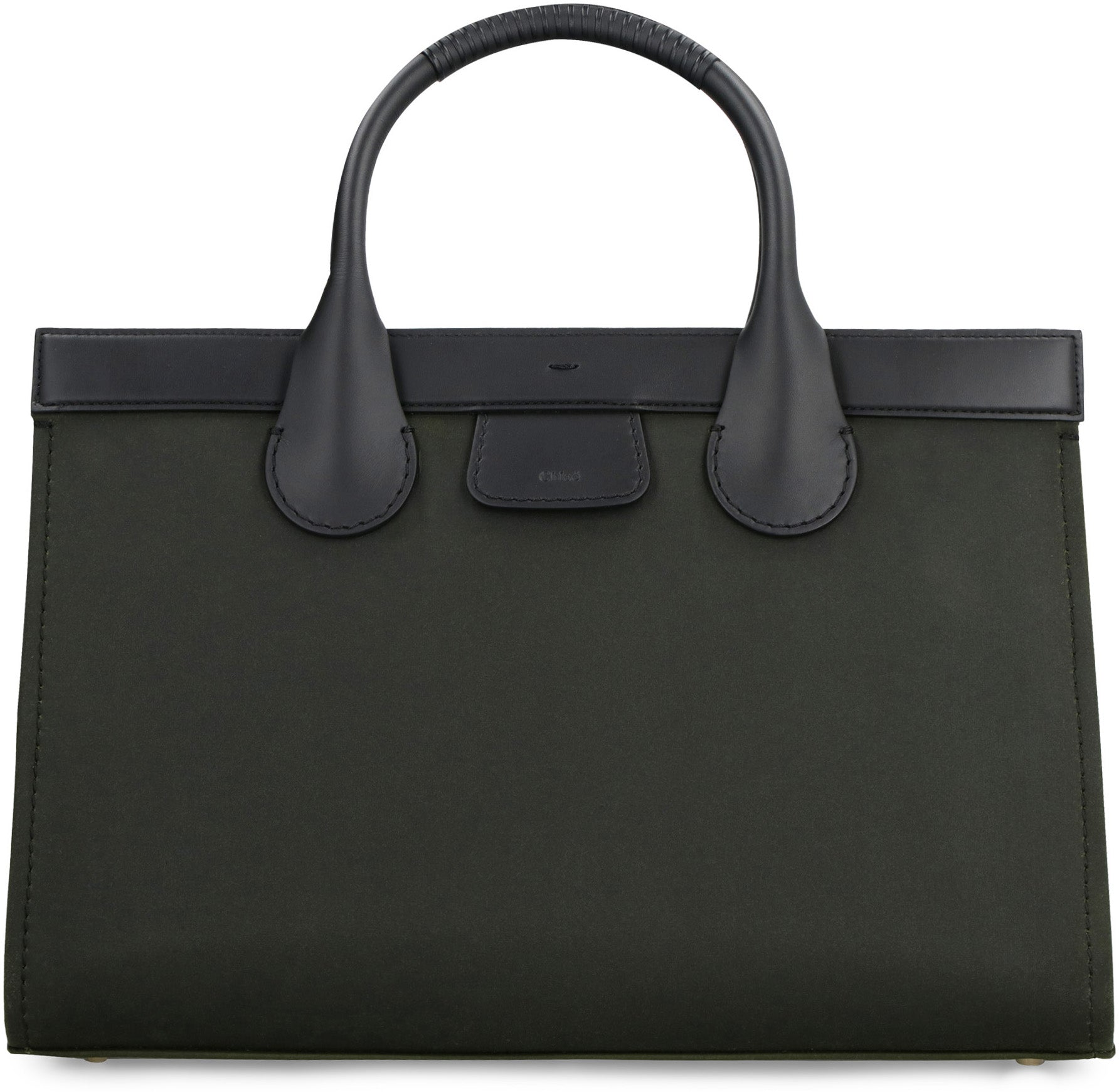 Shop Chloé Green Canvas Tote Bag For Women