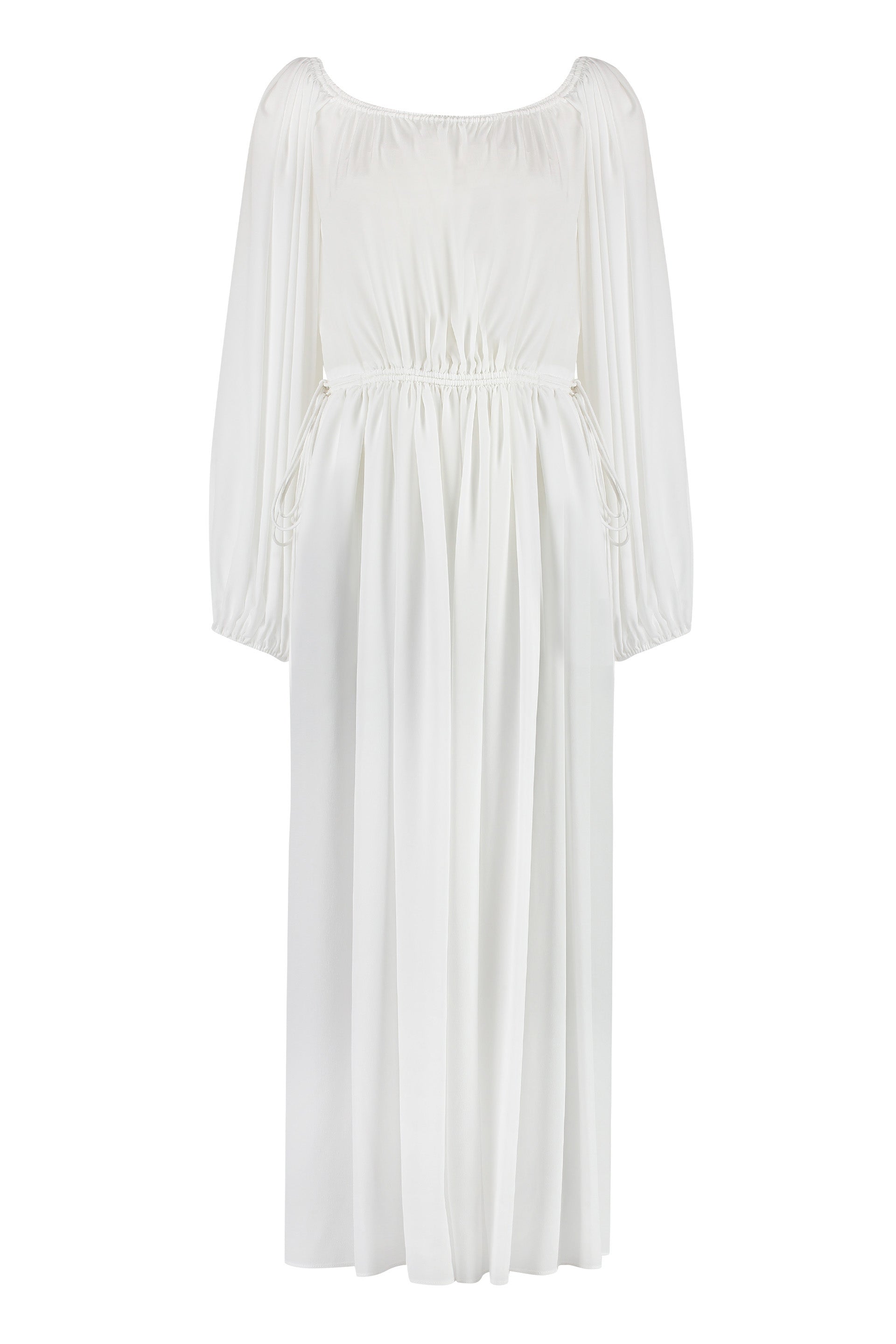 Shop Chloé Elegant White Silk Dress For Women