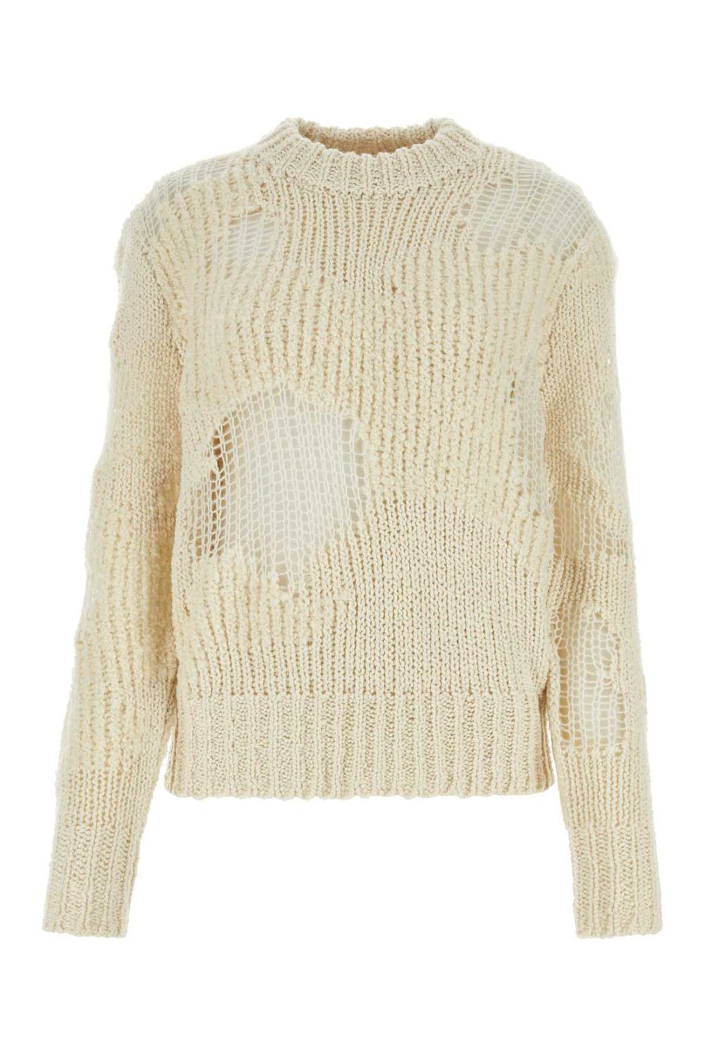 Shop Chloé Luxurious Wool Knit Sweater In Nude & Neutrals For Women In Beige