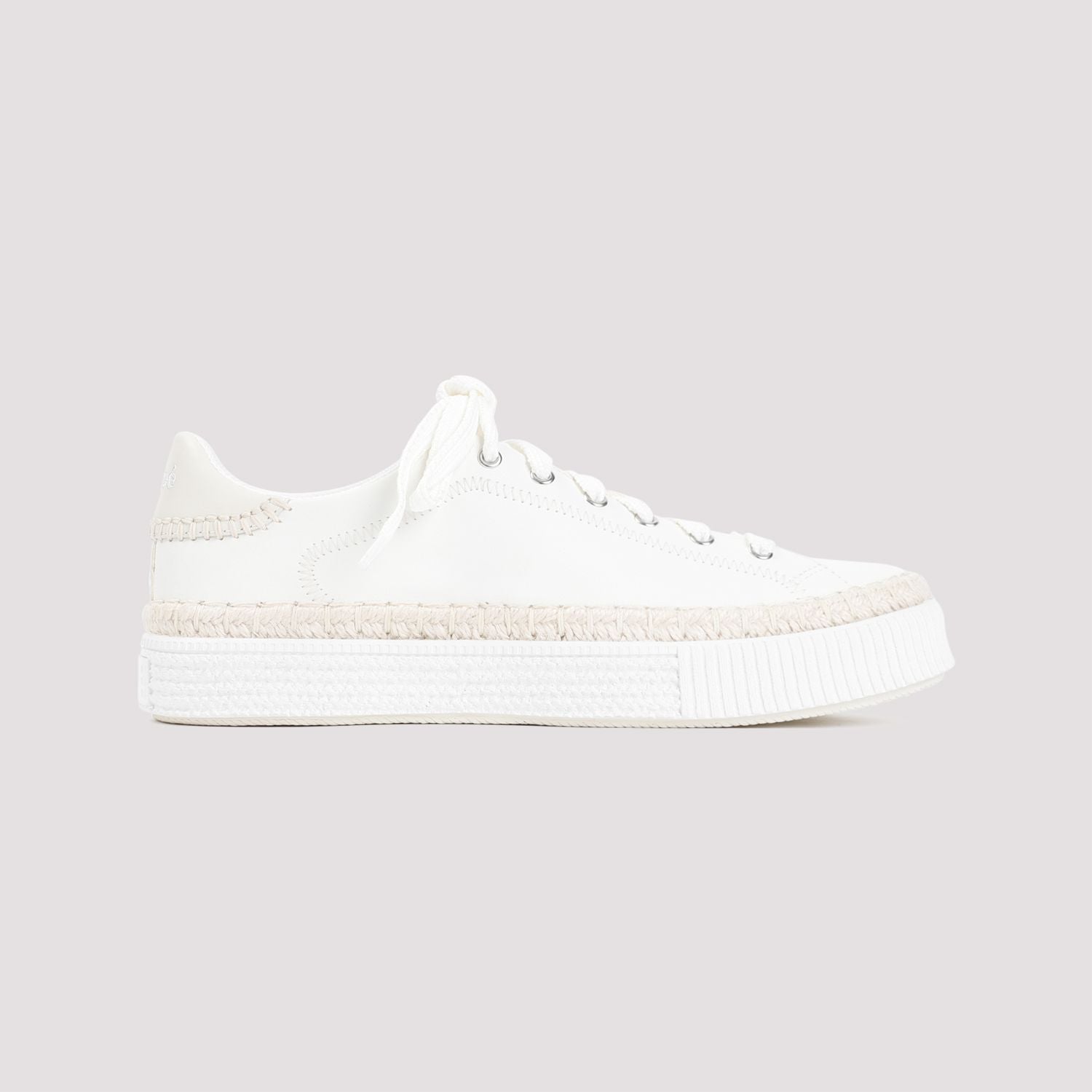 Shop Chloé White Leather Sneakers For Women